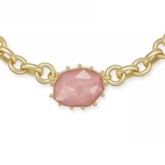 Kate Spade large Matt yellow gold chain statement necklace - Picture 2 of 2